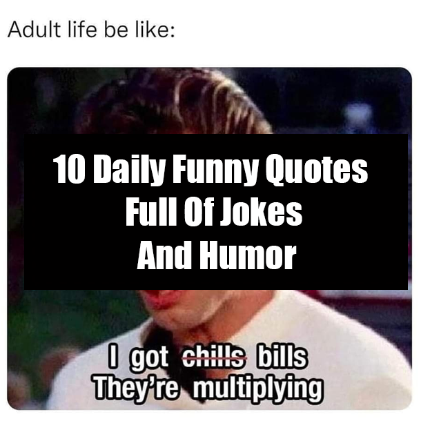 10 Funny Quotes Full Of Daily Jokes And Humor