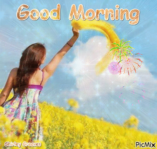 10 Good Morning Gif Images And Pictures With Flowers To Share - picture 10