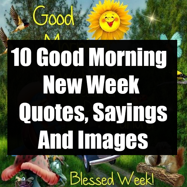 10 Good Morning New Week Quotes, Sayings And Images