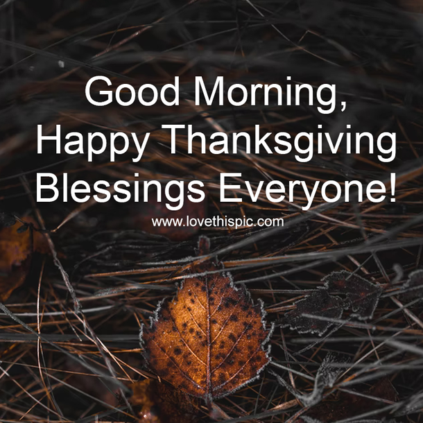 10 Good Morning Thanksgiving Wishes, Greetings & Quotes - picture 2