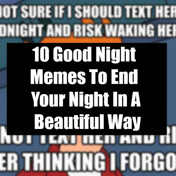 10 Good Night Memes To End Your Night In A Beautiful Way