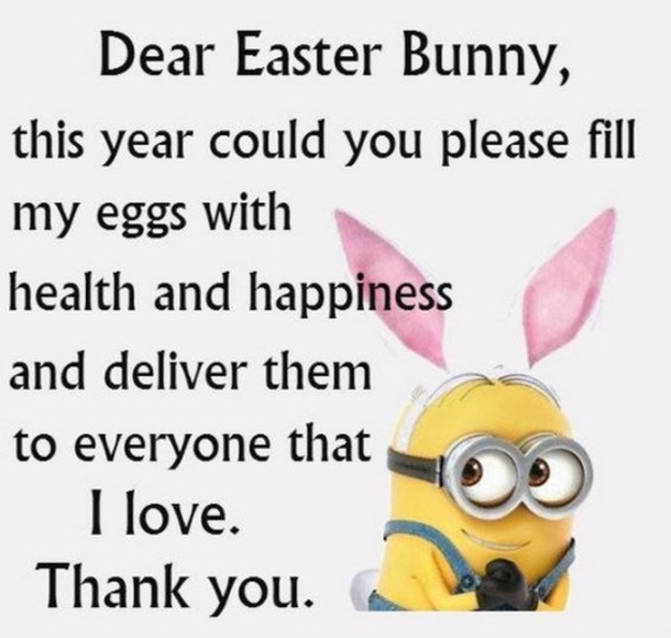 10 Great Happy Easter Minion Quotes, Images And Sayings - picture 5