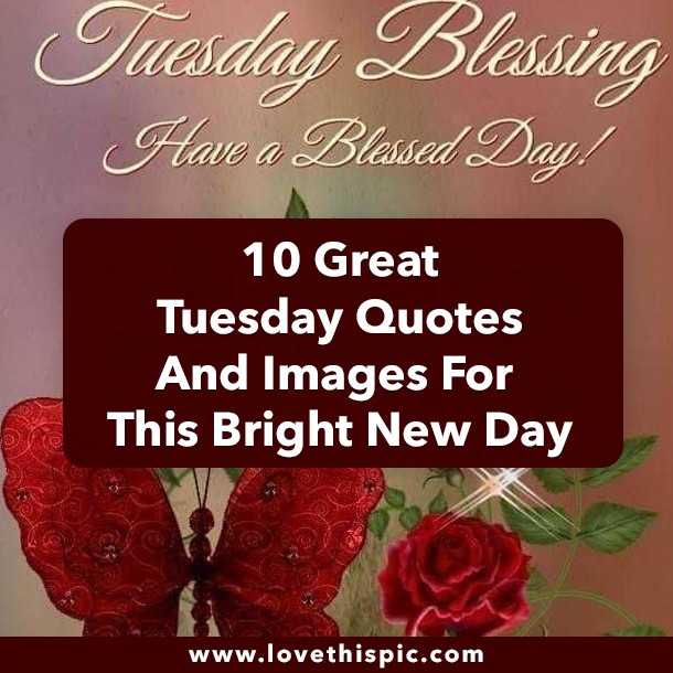 10 Great Tuesday Quotes And Images For This Bright New Day