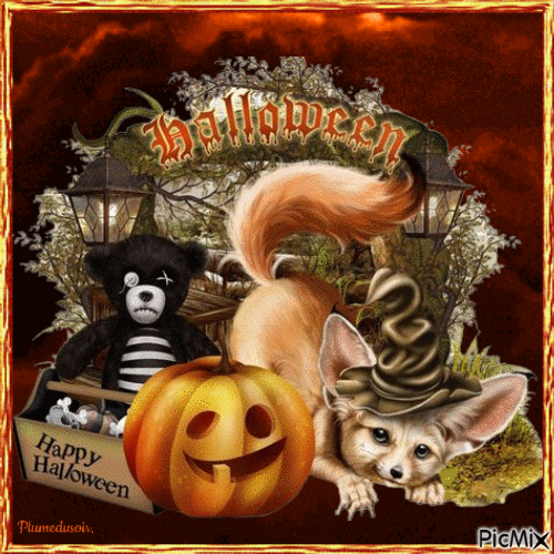10 Happy Halloween Gifs Quotes In 2023 With Animals - picture 10