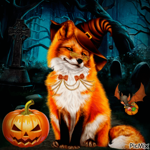 10 Happy Halloween Gifs Quotes In 2023 With Animals - picture 4