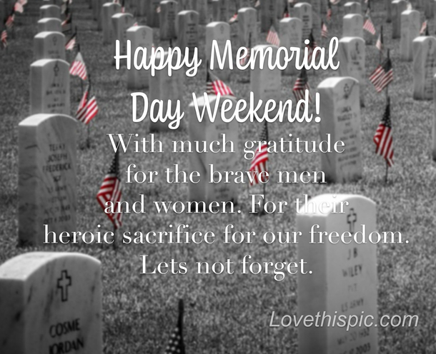 10 Happy Memorial Day Weekend Messages - picture 7