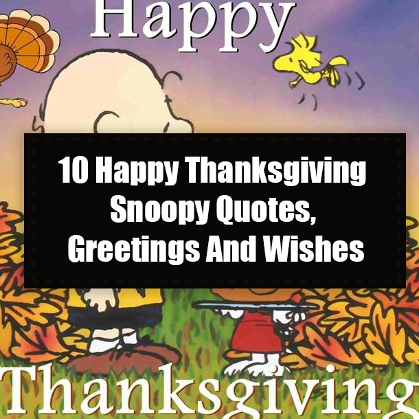 10 Happy Thanksgiving Snoopy Quotes, Greetings And Wishes