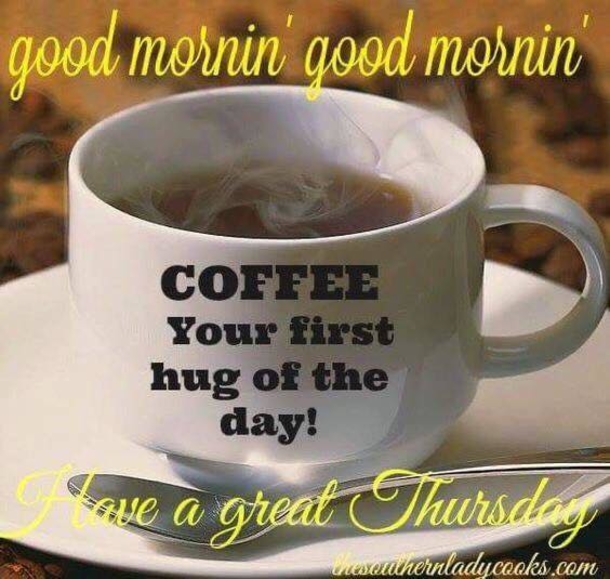 10 Happy Thursday Quotes With Coffee Images - picture 8