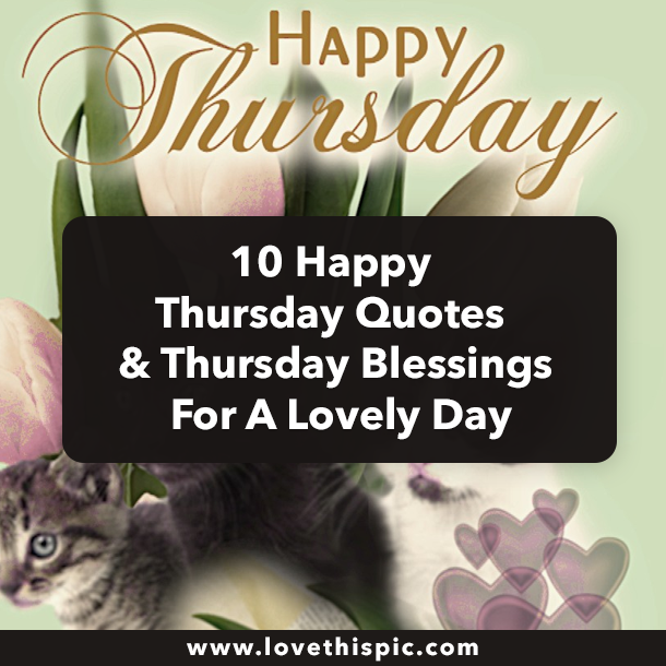 10 Happy Thursday Quotes & Thursday Blessings For A Lovely Day