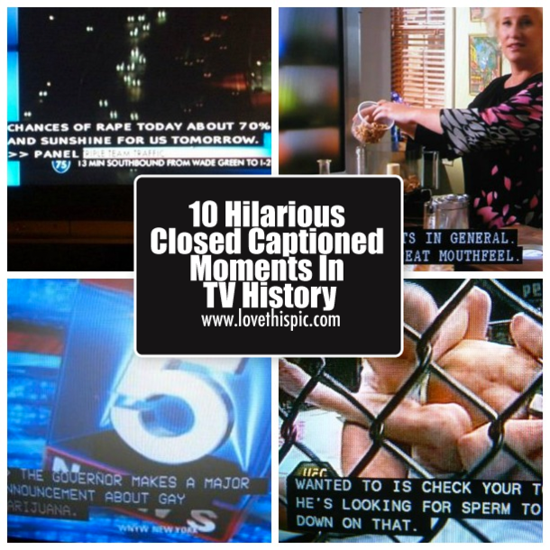 10 Hilarious Closed Captioned Moments In TV History