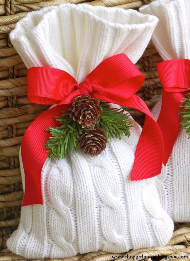 10 Holiday DIY Gift Wrapping Craft Ideas - picture 11