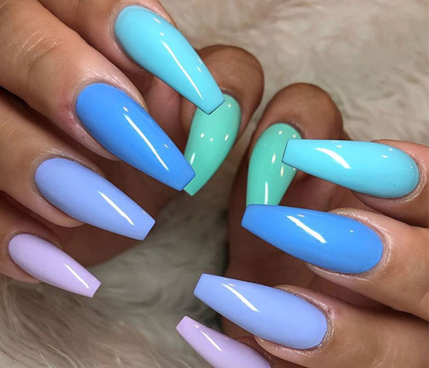 10+ Incredible Coffin Nails Designs With Amazing Styles - picture 8