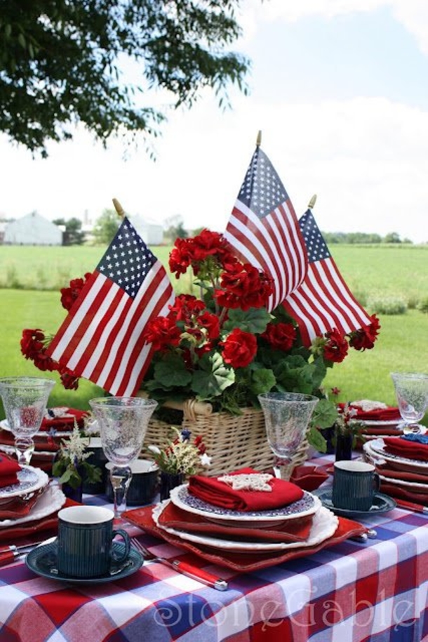 10 Independence Day Table Decorations - picture 3