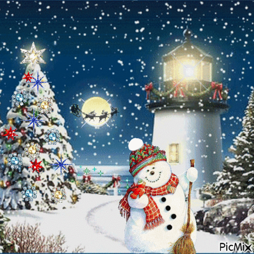 10 Joyful Christmas Snowman Gifs - picture 11