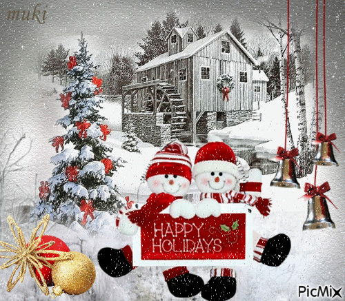 10 Joyful Christmas Snowman Gifs - picture 5