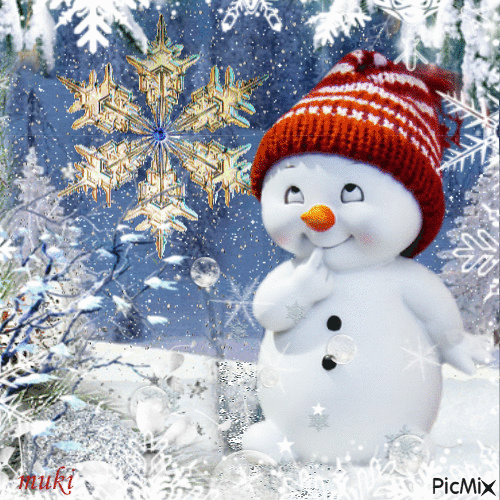 10 Joyful Christmas Snowman Gifs - picture 9