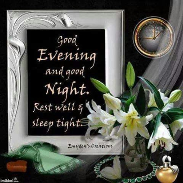10 Lovely Good Evening / Good Night Quotes - picture 11