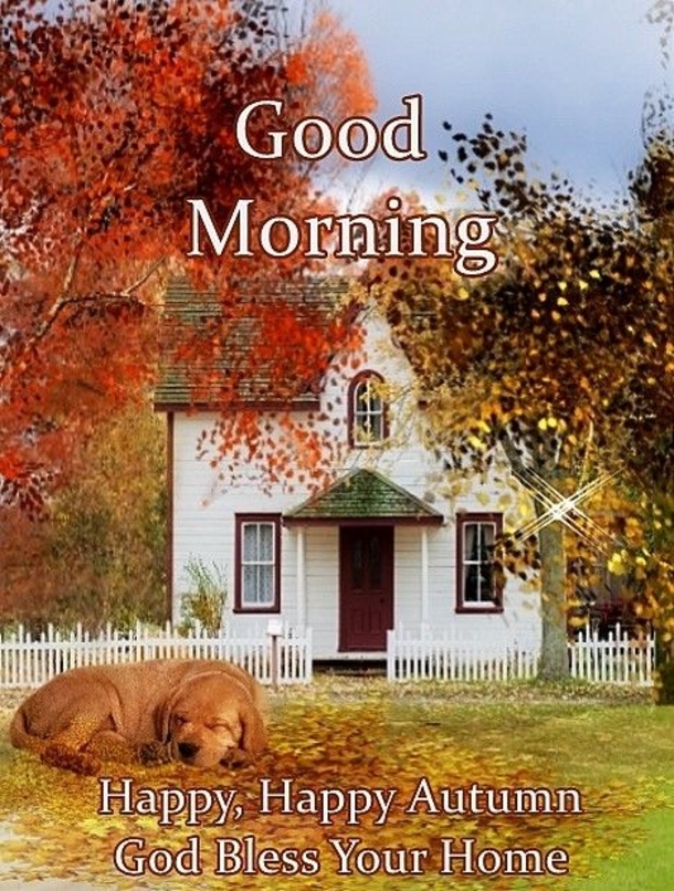 10 Lovely Good Morning, Hello Fall Picture Quotes To Share - picture 4