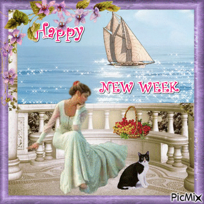 10 Lovely Happy New Week Animated Quotes & Sayings - picture 10
