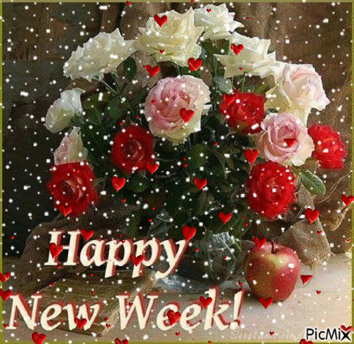 10 Lovely Happy New Week Animated Quotes & Sayings - picture 2