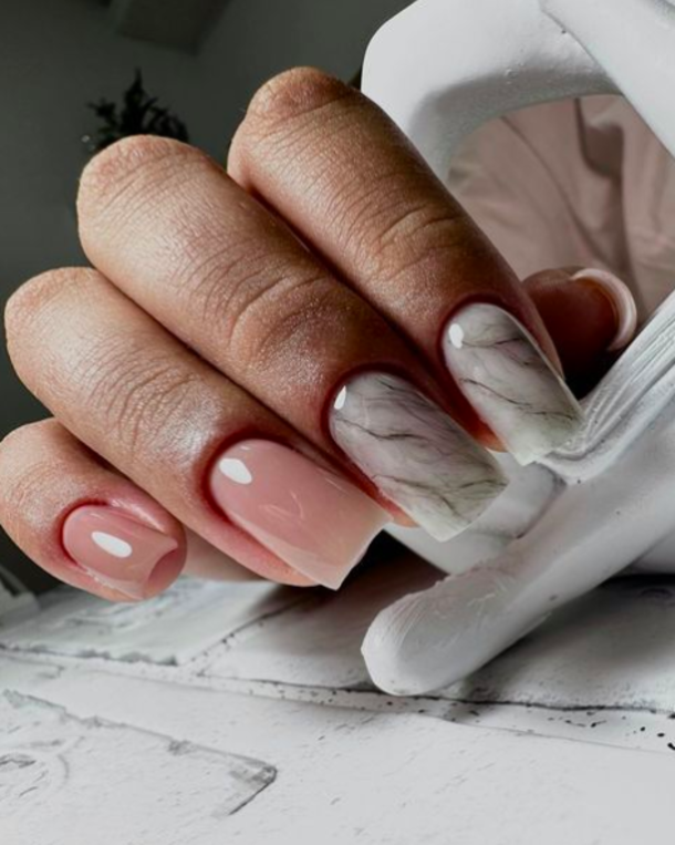 10+ Marble Nails For A Sophisticated Look - picture 9