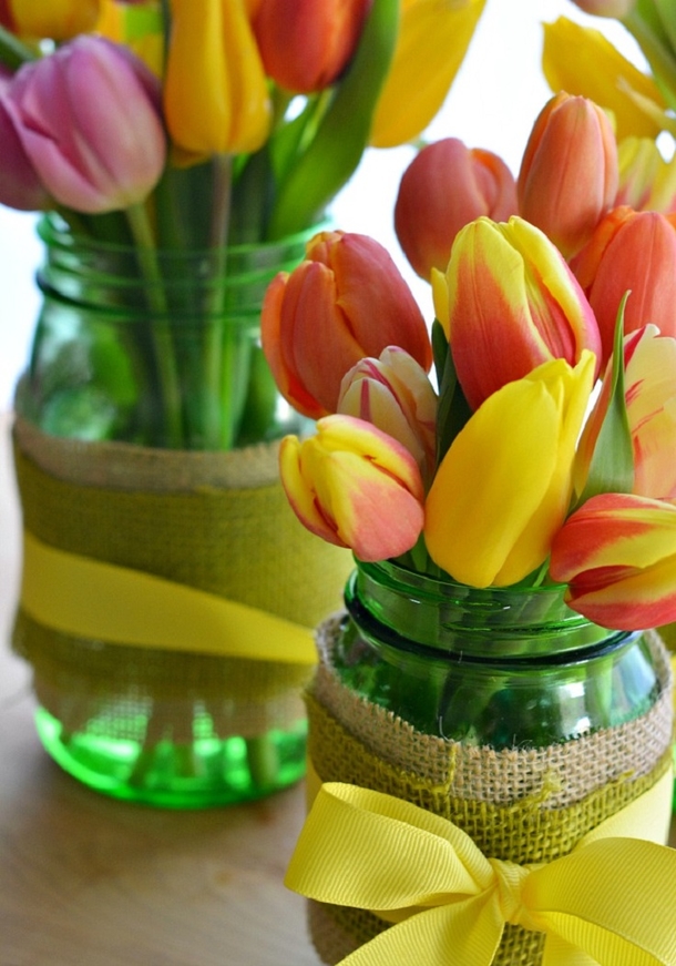 10 Mason Jar Floral Arrangement Ideas - picture 2