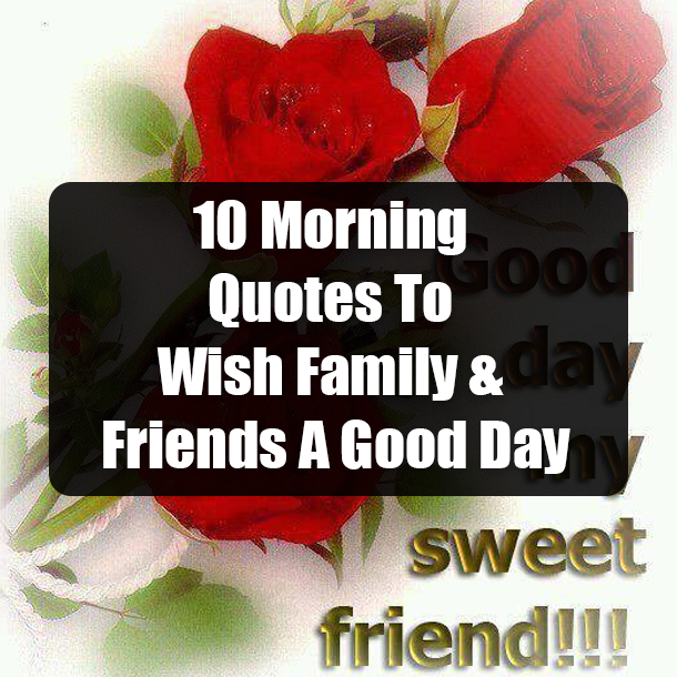 10 Morning Quotes To Wish Family & Friends A Good Day