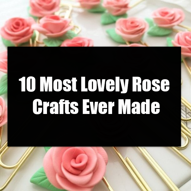 10 Most Lovely Rose Crafts Ever Made