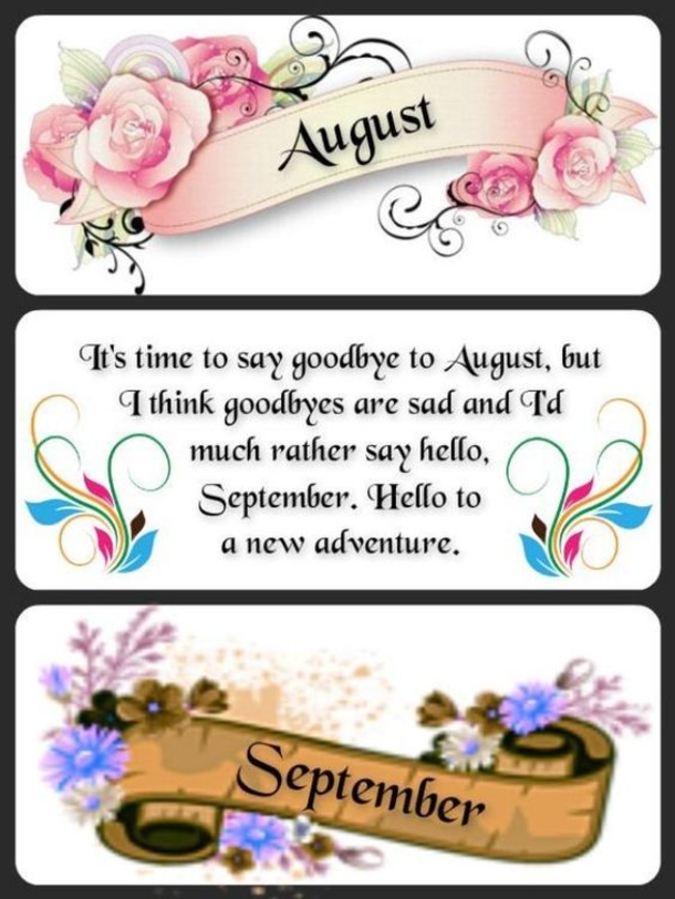 10 New Goodbye August, Hello Septmeber Quotes & Images - picture 7