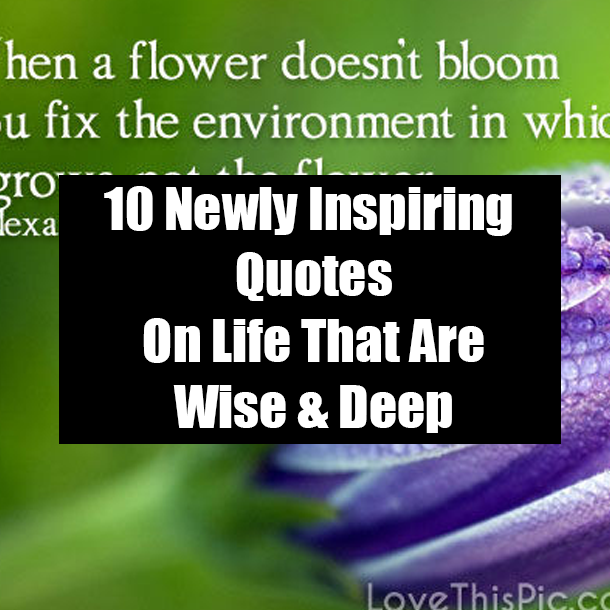 10 Newly Inspiring Quotes On Life That Are Wise & Deep