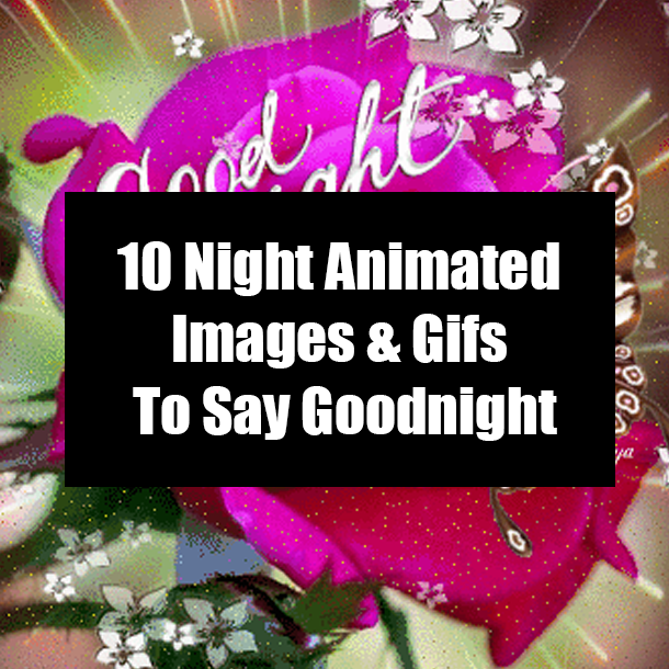 10 Night Animated Images & Gifs To Say Goodnight
