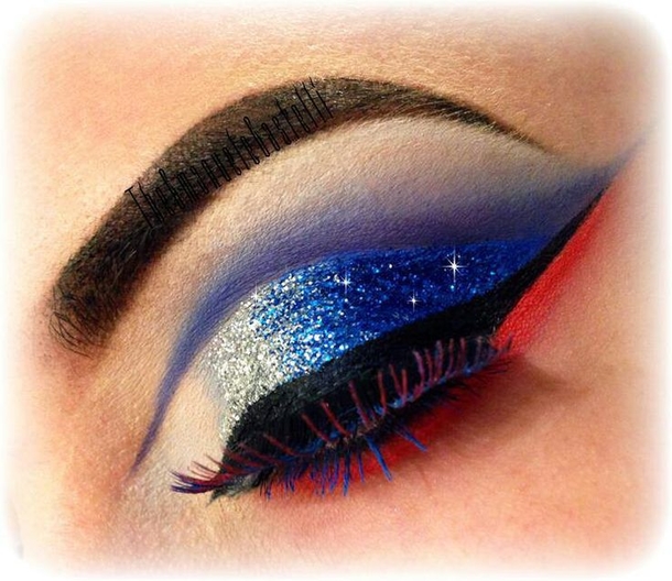 10 Patriotic Smokey Eye Makeup Tutorials - picture 7