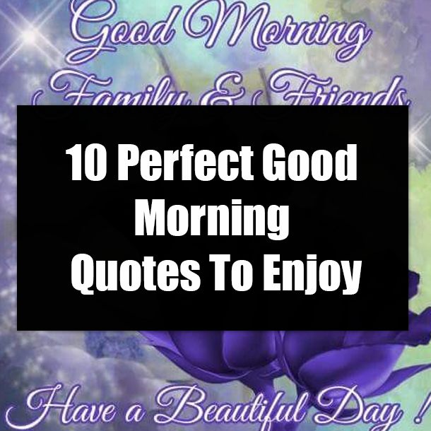 10 Perfect Good Morning Quotes To Enjoy