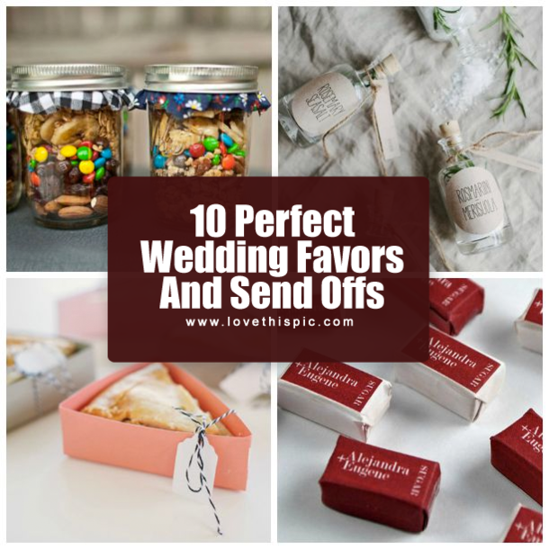 10 Perfect Wedding Favors And Send Offs