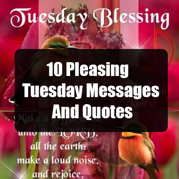 10 Pleasing Tuesday Messages And Quotes