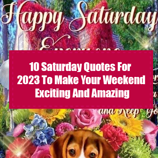 10 Saturday Quotes For 2023 To Make Your Weekend Exciting And Amazing