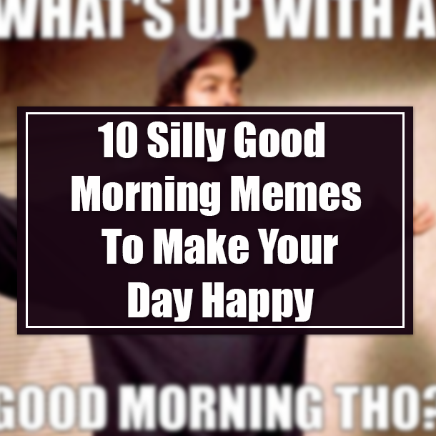 10 Silly Good Morning Memes To Make Your Day Happy