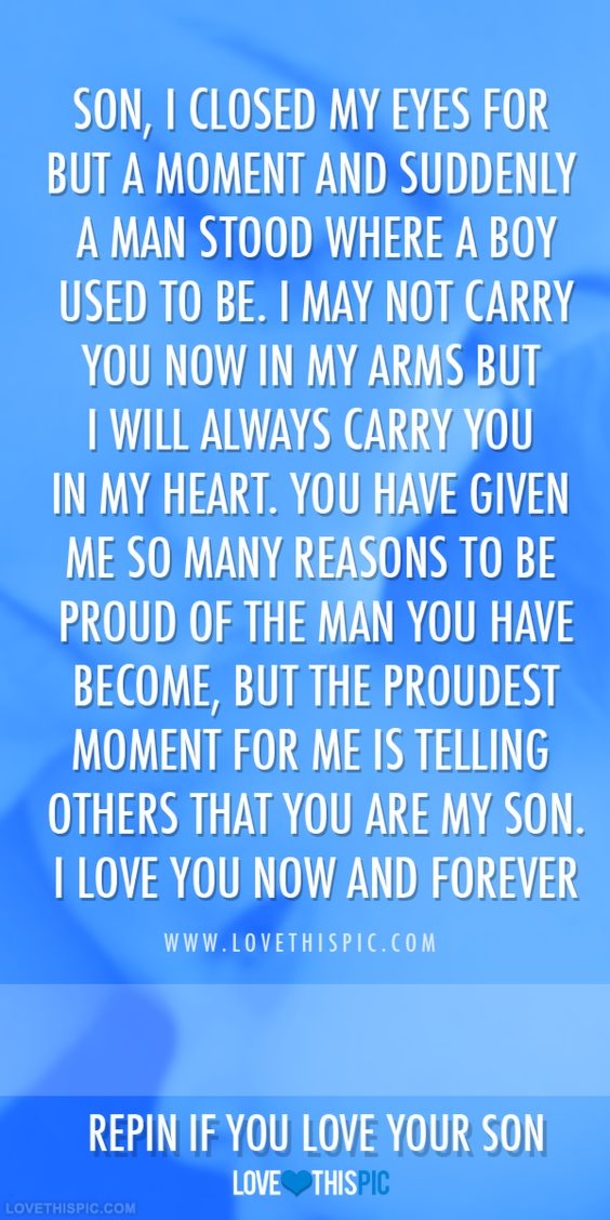 10 Special Quotes About The Love Of A Son - picture 10