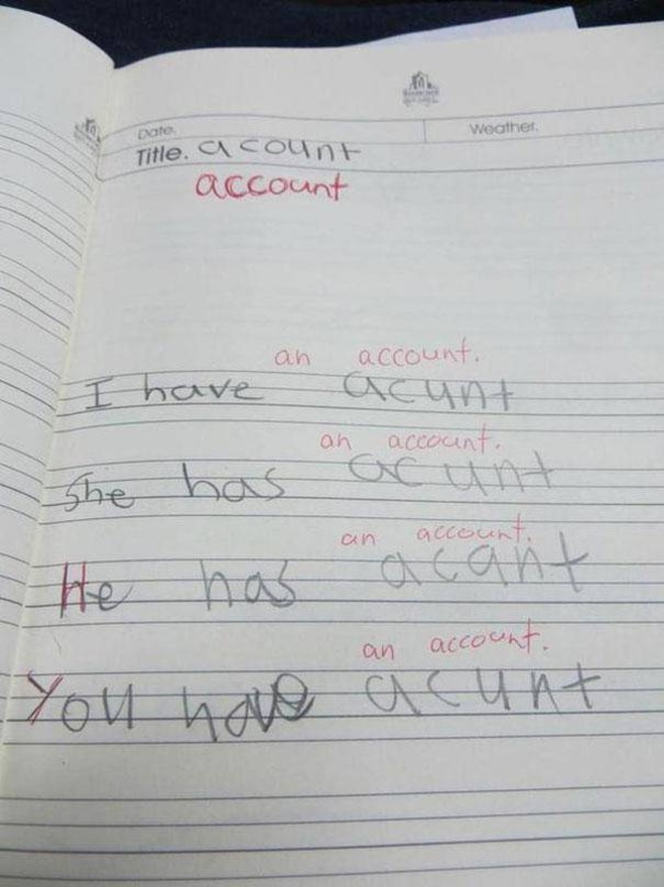 10 Spelling Mistakes From Kids That Are So Horrible They Are Funny - picture 10