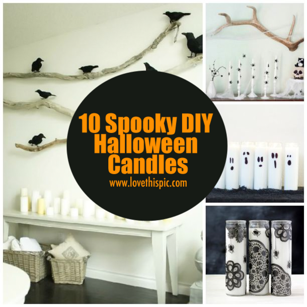 10 Spooky DIY Halloween Candles