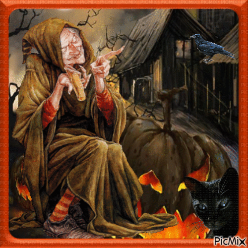 10 Spooky Happy Halloween Gifs With Witches - picture 10