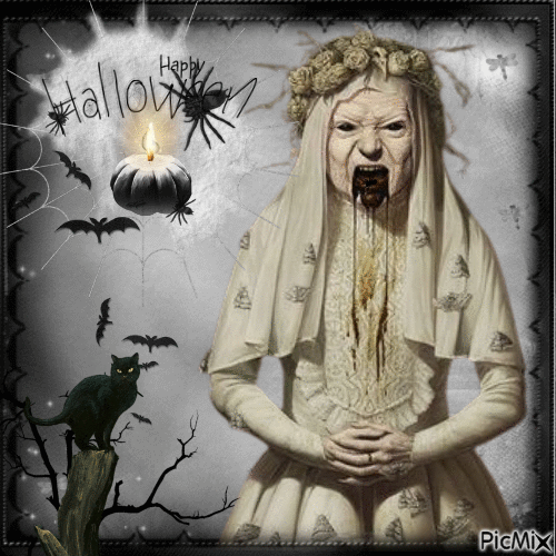 10 Spooky Happy Halloween Gifs With Witches - picture 6