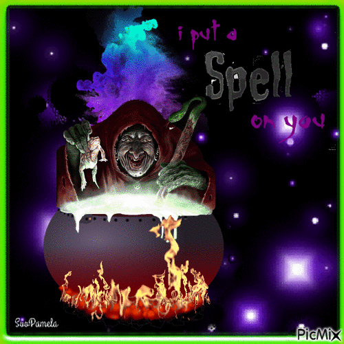 10 Spooky Happy Halloween Gifs With Witches - picture 7