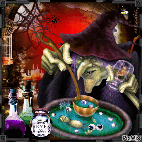 10 Spooky Happy Halloween Gifs With Witches - picture 9