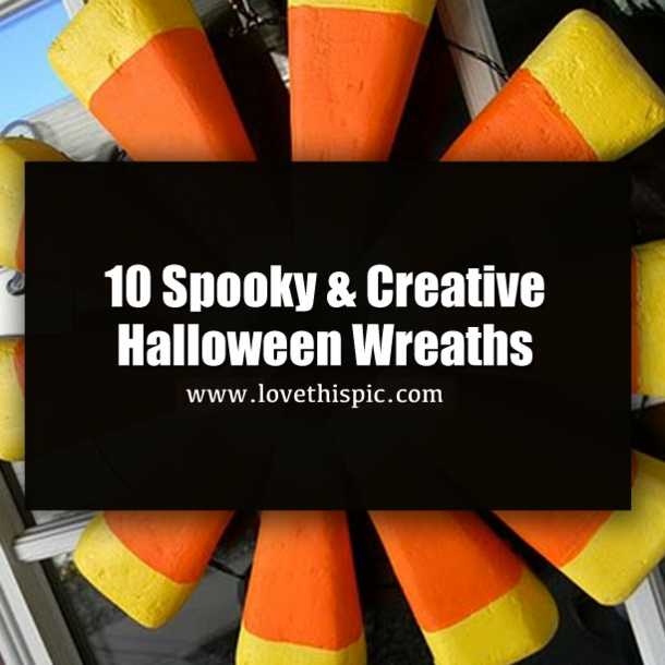 10 Spooky & Creative Halloween Wreaths