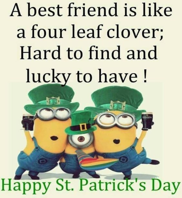 10 St Patrick's Day Quotes, Wishes And Greetings With Minions - picture 5