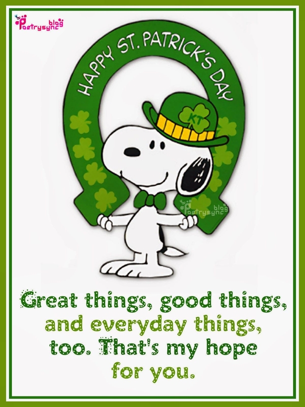 10 St. Patrick's Day Wishes With Snoopy - picture 5