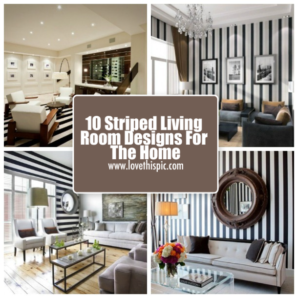 10 Striped Living Room Designs For The Home