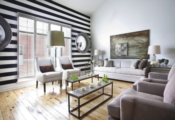 10 Striped Living Room Designs For The Home - picture 4