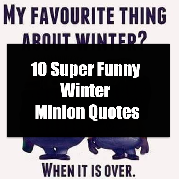 10 Super Funny Winter Minion Quotes